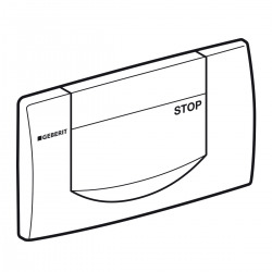 Plaque de déclenchement frontale, interrompable, Blanc alpin (115.222.11.1)