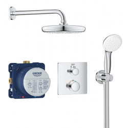 Grohe Set de douche Tempesta 210 avec thermostat encastré, chrome (34729000)