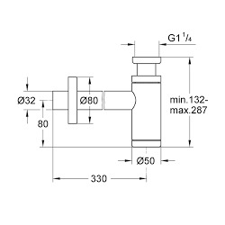 Siphon 1 1/4" (28912000)