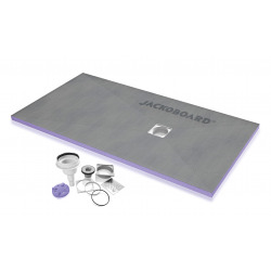 Jackon Receveur de douche à carreler Aqua Décentré 1800x900x40mm siphon vertical offert (4512098 + 4512008)