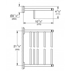 Essentials Porte serviette et tablette (40800GN1)