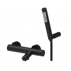 Paffoni Light - Set mitigeur bain/ douche noir mat (LIG023NO)
