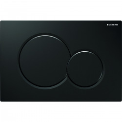 Geberit Plaque de déclenchement Geberit Sigma01, Noir brillant (115.770.DW.5)
