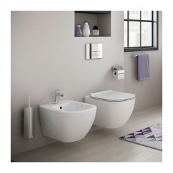 Rapid SL + Cuvette TESI aquablade/abattant frein de chute + Plaque de commande + Set d'isolation phonique (Autoportanttesi1)