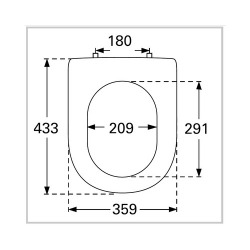 SUBWAY 2.0 ABATTANT DE TOILETTE SOFTCLOSE, Blanc (9M68S101)