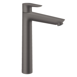 Hansgrohe Talis E 240 Mitigeur de lavabo noir chromé brossé, avec tirette et vidage (71716340)