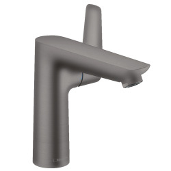 Hansgrohe Talis E Mitigeur de lavabo 150 noir chromé brossé, avec tirette et vidage (71754340)