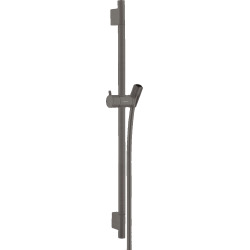 Hansgrohe Unica Barre de douche S Puro 65 cm avec flexible de douche noir chromé brossé (28632340)