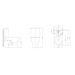  Combi WC à poser sans bride, avec abattant slim softclose - remplissage par le côté (EUR990)