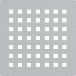 Grille en acier inoxydable pour drain de douche 102x102 mm (MPV014)