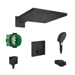 Hansgrohe Raindance E300 set de douche noir mat avec set de finition ShowerSelect  (RaindanceNoirMat-1)
