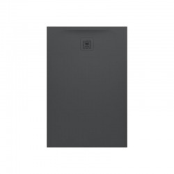 Laufen Receveur de douche en gel coat Marbond, extra-plat, évacuation sur le côté court 120x80, Gris (H2109520780001)