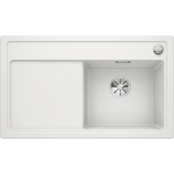 Blanco Evier Zenar 45 S en Silgranit PuraDur à encastrer avec vidage automatique 86x51cm, Blanc (523788)