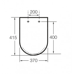 Inspira Abattant compact en Supralit frein de chute "Silencio", double laqué, déclipsable, Onyx (A80152C64B)