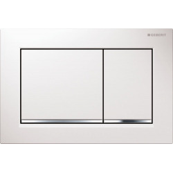 Geberit Plaque de déclenchement Omega 30 blanc/chromé brillant/blanc - (115.080.KJ.1)
