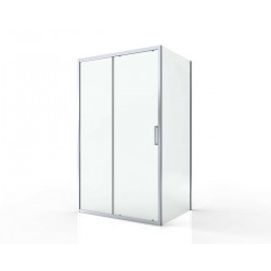 Paroi de douche 140x195 cm TEX chrome brillant (SIKOTEXD140CRT)