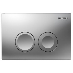Geberit Plaque de déclenchement 2 touches Delta Chromé (115.125.46.1)