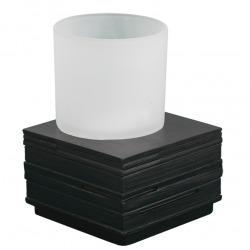 Optima Salea Gobelet et Support en polyrésine, Marron (SAL27)