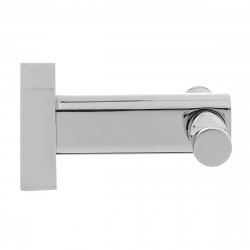 Cube Way Patère murale en laiton à 2 crochets, Chrome (SPI22)