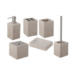 Supera Distributeur de savon en polyrésine, Sable (SUP99)