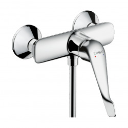 Hansgrohe Novus Care Mitigeur douche PMR avec poignée extra longue + Limiteur de température réglable, Chrome (71926000)