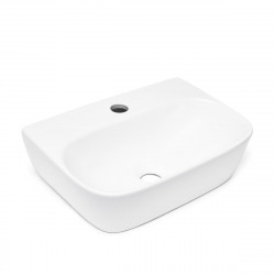 Swiss Aqua Technologies Brevis Lavabo suspendu avec trou pour robinetterie, 43x30x13cm (SATBRE4330R)