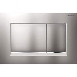 Geberit Sigma30 Plaque de déclenchement double touche, Chrome mat (115.883.JQ.1)