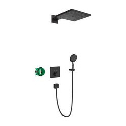 Hansgrohe Raindance E 300/ShowerSelect E Ensemble de douche encastrée thermostatique Noir mat (27939670)