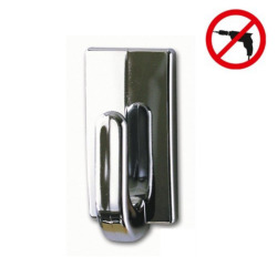 Tesa  Powerstrips 3 petits crochets, chrome, pose facile sans perçage (57540-00101-00)