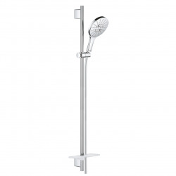 Grohe Rainshower Smartactive 150 Barre de douche 90cm + Flexible 1,75m + Douchette à main 3 jets, Chrome (26593000)