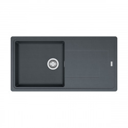Gemini GMD611-97 Evier 97x50 cm avec égouttoir réversible, Fradura, Anthracite (GMD611-97A)