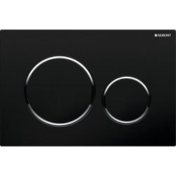  Duofix Pack Bâti-support extra-plat 114 cm UP720, gain de place + Plaque Sigma20,Noir chromé (111.796.00.1-D)