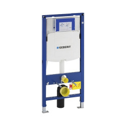 Pack WC Bâti-support UP320 + Cuvette sans bride SAT + Abattant soft close + Plaque blanche (GebSATrimless-H)