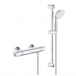 Grohe Grohtherm 1000 Set de douche mitigeur thermostatique + Tempesta douchette 2 jets, Chrome (34825001)