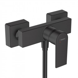 Hansgrohe Vernis Shape Mitigeur de douche avec cartouche en céramique, Noir mat (71650670)