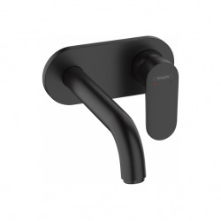  Vernis Blend Set Mitigeur de lavabo encastré mural, bec 207 mm + Corps d'encastrement, Noir mat (71576670-SET)