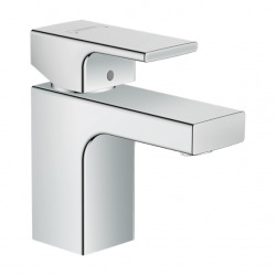 Hansgrohe Vernis Shape Mitigeur de lavabo, avec tirette et vidage synthétique, Chrome (71560000)