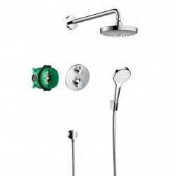 Hansgrohe Croma Select S, Pack encastré Design ShowerSet Croma Select S / Ecostat S, Chrome (27295000)
