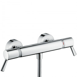 Hansgrohe Ecostat Comfort Care Mitigeur PMR Thermostatique de douche avec Limiteur de température réglable, Chrome (13117000)