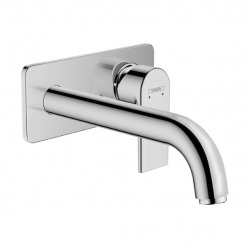 Hansgrohe Vernis Shape Mitigeur de lavabo encastré mural, 2 sorties, bec 207 mm, Chrome (71578000)