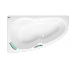 Laguna Luiza Baignoire asymétrique, 160x95cm, orientation gauche, en acrylique, Blanc (LU1600L)