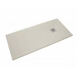  Receveur de douche rectangulaire Siko Stone 140x90 cm fonte marbre blanc (SIKOSTONE14090SB)