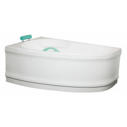 Siko 160 cm Luiza tablier de baignoire en acrylique, orientation gauche, Blanc (LUP1600L)