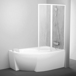 Ravak Supernova Pare-baignoire 150x170cm, 2 volets, orientation droite, Blanc (76PB010041)