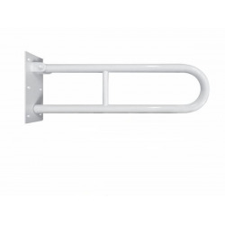 BEMETA HELP Barre de maintien relevable 81,3cm en forme de U, Métal, Blanc (301102084)