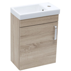 Naturel Vario Dekor Set Meuble suspendu 40x50cm, Chêne + Vasque en céramique (VARIO240DBDB)