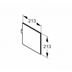  Select+ Miroir cosmétique carré 21,3 x 21,3 cm, Noir (SL2301123)