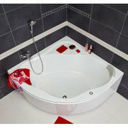 Newday 150x150 cm Baignoire d'angle en acrylique, sans pieds, blanc (C661000000)