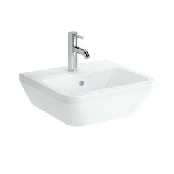 Vitra  Integra Lavabo 45x40 cm avec trou pour robinetterie au milieu, Blanc (7047-003-0001)