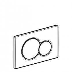  Plaque de déclenchement Geberit Sigma01, Noir brillant